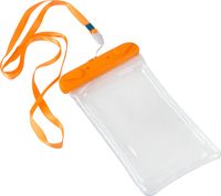 Чехол водонепроницаемый для смартфонов 115х215мм, оранжевый, IPX8