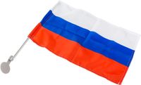 Флаг России автомобильный 30х45 с кронштейном