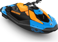 Гидроцикл BRP SEA-DOO SPARK TRIXX FOR 1 Gulfstream Blue & Orange Crush