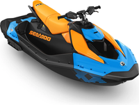 Гидроцикл BRP SEA-DOO SPARK TRIXX FOR 3 Gulfstream Blue & Orange Crush