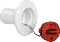 Горловина заливная для топлива, пластиковая, белая, под шланг 38 мм, Marine Rocket