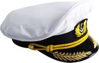 Капитанка белая (с белым якорем)