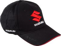 Кепка Suzuki, черная, 3D вышивка