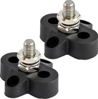 Клемма-штифт одинарная, M8, черная/черная