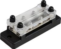 Колодка распределительная электромонтажная с защитной крышкой, 2 планки по 2 контакта