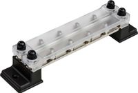 Колодка распределительная электромонтажная с защитной крышкой, 2 планки по 6 контактов