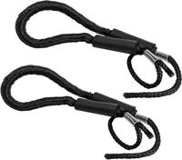 Концы швартовые амортизационные упак из 2 шт (9.5мм/1.2м), черная,  Marine Rocket