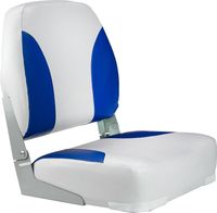 Кресло мягкое складное Classic, обивка винил, цвет серый/синий, Marine Rocket
