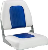Кресло мягкое складное Deluxe, обивка винил, цвет белый/синий, Marine Rocket