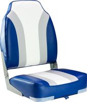 Кресло мягкое складное Rainbow, обивка винил, цвет синий/серый/белый, Marine Rocket
