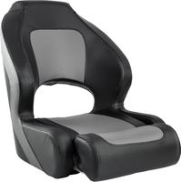 Кресло с болстером Deluxe Carbon, обивка черный/серый винил
