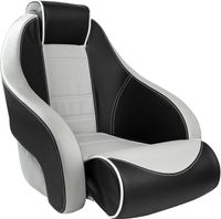 Кресло с болстером Stingray, обивка черный/серый винил