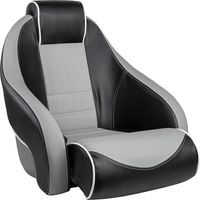 Кресло с болстером Stingray, обивка винил, цвет черный/серый