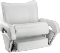 Кресло с перекидной спинкой и болстером Twin 46 Flip Up, обивка белый винил