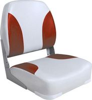 Кресло складное мягкое Classic Low Back Seat, серый/красный