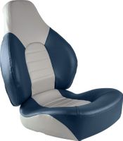 Кресло складное мягкое FISH PRO, цвет серый/синий