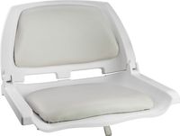 Кресло складное мягкое TRAVELER, цвет белый/серый