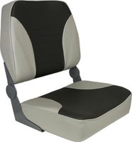 Кресло XXL складное мягкое двухцветное серый/темно-серый