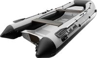 Лодка РИБ (RIB) RiverBoats RB 380 NEW, черно-серый, накладка на рундук, рым, ролик, защита киля, корпус графит