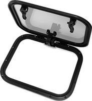 Люк палубный распашной Альбатрос 522x392 (черное исполнение)