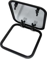 Люк палубный распашной Альбатрос 600x600 (черное исполнение)