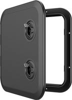 Люк смотровой черный, SeaFlo, 370 х 375 мм