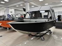 Моторная лодка, Триера 420 FISH, серый, стац. топл. бак 50 л.