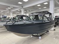 Моторная лодка, Viсtory A3, серо-синий с Suzuki DF60ATL