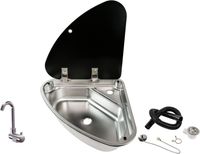 Мойка угловая левая с краном и сливом (комплект MR610LS1), Marine Rocket