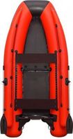 Надувная лодка ПВХ Абакан 380 Jet, фальшборт, красный/черный, SibRiver