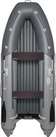 Надувная лодка ПВХ, Адмирал 375 S НДНД,  роульс, рым, серый