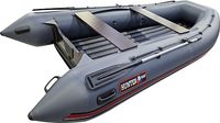 Надувная лодка ПВХ, Хантер 390 А НДНД, серый