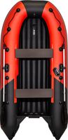 Надувная лодка ПВХ, Ривьера Компакт 3600 НДНД Комби, красный/черный