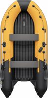 Надувная лодка ПВХ, Ривьера Компакт 3600 НДНД Комби, оранжевый/черный