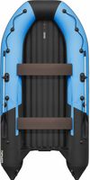 Надувная лодка ПВХ, Ривьера Компакт 3800 НДНД Комби, синяя волна/черный