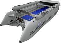 Надувная лодка ПВХ, Шерпа 500 JET, усиление транца, фальшборт, серый