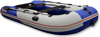 Надувная лодка ПВХ, STELS 335 Аеро НДНД, синий/белый