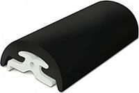 Наружный профиль привального бруса ПВХ, 65 мм, бухта 24 м.