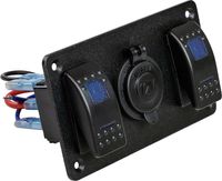 Панель бортового питания 2 переключателя, розетка питания