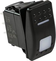 Переключатель трехпозиционный (ON)-OFF-ON 12 В/20А 7Р с подсветкой