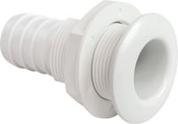 Разъем водосброса с обратным клапаном под шланг 32 мм, белый