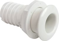 Разъем водосброса с обратным клапаном под шланг 38 мм, белый