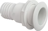 Разъем водосброса с обратным клапаном под шланг 51 мм, белый