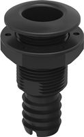 Разъем водосброса с обратным клапаном под шланг 51 мм, черный