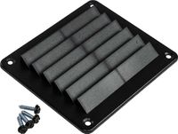 Решетка воздухозаборника 143х125х17 мм, черный, SeaFlo