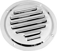 Решетка воздухозаборника круглая 102 мм, нержавеющая, Marine Rocket