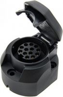 Розетка для прицепа, пластиковая, 13 контактов