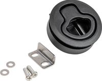 Ручка для люка врезная пластиковая, утапливаемая черная, Marine Rocket