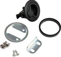 Ручка для люка врезная, утапливаемая, черная, 38мм