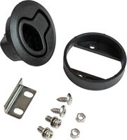 Ручка для люка врезная, утапливаемая, черная, 61мм